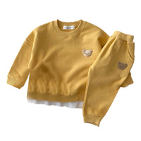 Load image into Gallery viewer, 2 Pieces Set Baby Kid Unisex Cartoon Embroidered Tops And Pants Wholesale 220902174
