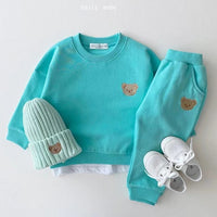 Load image into Gallery viewer, 2 Pieces Set Baby Kid Unisex Cartoon Embroidered Tops And Pants Wholesale 220902174
