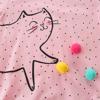 Load image into Gallery viewer, Baby Kid Girls Polka dots Cartoon Print Hoodies Swearshirts Wholesale 22090218
