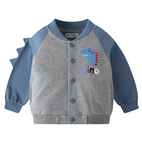 Load image into Gallery viewer, Baby Kid Boys Color-blocking Dinosaur Jackets Outwears Wholesale 220902191
