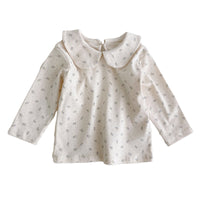 Load image into Gallery viewer, Baby Kid Girls Solid Color Flower Checked Tops Wholesale 220902192
