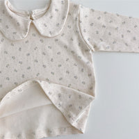 Load image into Gallery viewer, Baby Kid Girls Solid Color Flower Checked Tops Wholesale 220902192
