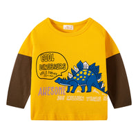 Load image into Gallery viewer, Baby Kid Unisex Color-blocking Dinosaur Tops Wholesale 22090222
