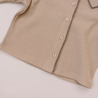 Load image into Gallery viewer, 2 Pieces Set Baby Kid Unisex Solid Color Tops And Pants Wholesale 220902233
