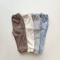 Load image into Gallery viewer, 2 Pieces Set Baby Kid Girls Solid Color Tops And Pants Wholesale 220902239
