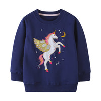 Load image into Gallery viewer, Baby Kid Girls Unicorn Hoodies Swearshirts Wholesale 22090226
