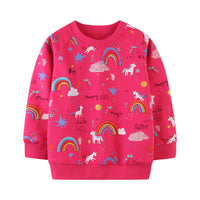 Load image into Gallery viewer, Baby Kid Girls Rainbow Hoodies Swearshirts Wholesale 22090229
