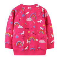 Load image into Gallery viewer, Baby Kid Girls Rainbow Hoodies Swearshirts Wholesale 22090229
