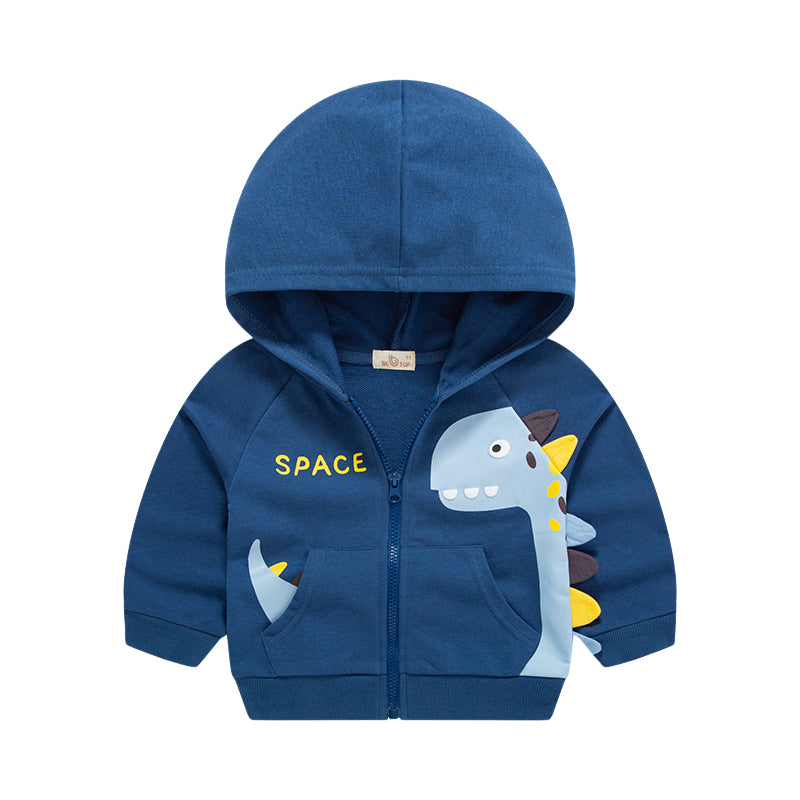 Baby Kid Unisex Letters Dinosaur Print Jackets Outwears Wholesale 22090231