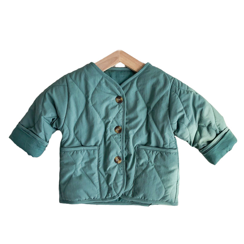 Baby Kid Unisex Solid Color Jackets Outwears Wholesale 22090232