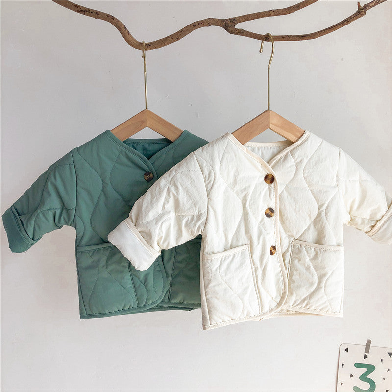 Baby Kid Unisex Solid Color Jackets Outwears Wholesale 22090232