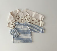 Load image into Gallery viewer, Baby Kid Unisex Striped Polka dots Tops Wholesale 220902328
