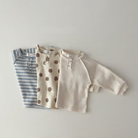 Load image into Gallery viewer, Baby Kid Unisex Striped Polka dots Tops Wholesale 220902328
