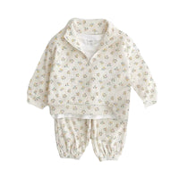 Load image into Gallery viewer, 2 Pieces Set Baby Kid Girls Flower Animals Print Tops And Pants Wholesale 220902401
