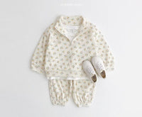 Load image into Gallery viewer, 2 Pieces Set Baby Kid Girls Flower Animals Print Tops And Pants Wholesale 220902401
