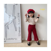 Load image into Gallery viewer, Baby Kid Girls Solid Color Love heart Tops Wholesale 22090241
