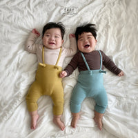 Load image into Gallery viewer, 2 Pieces Set Baby Kid Unisex Solid Color Tops And Jumpsuits Wholesale 22090244

