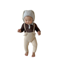 Load image into Gallery viewer, 2 Pieces Set Baby Kid Unisex Solid Color Tops And Jumpsuits Wholesale 22090244
