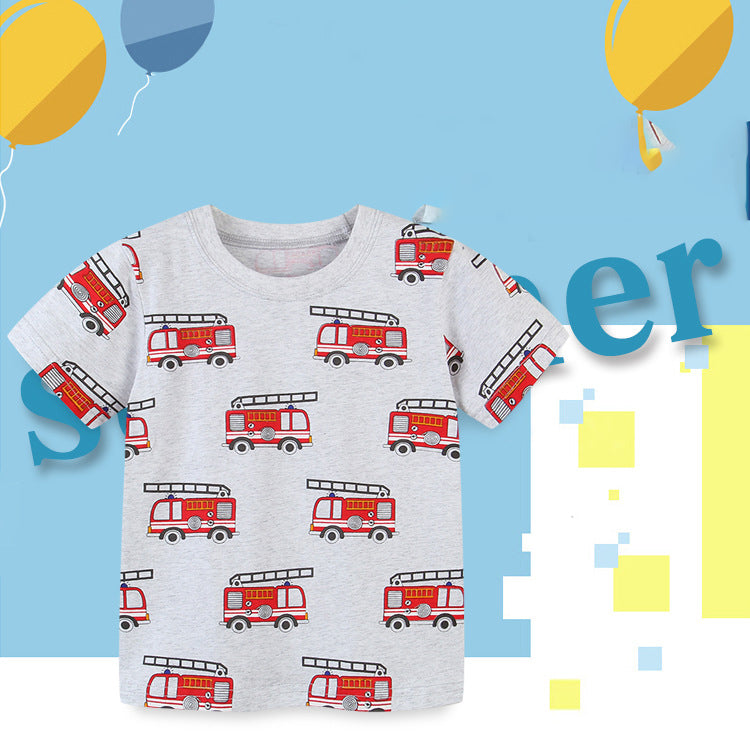 Baby Kid Boys Car T-Shirts Wholesale 22090248