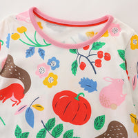 Load image into Gallery viewer, Baby Kid Girls Flower Cartoon Print Dresses Wholesale 220902500
