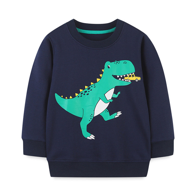 Baby Kid Boys Dinosaur Print Hoodies Swearshirts Wholesale 220902510