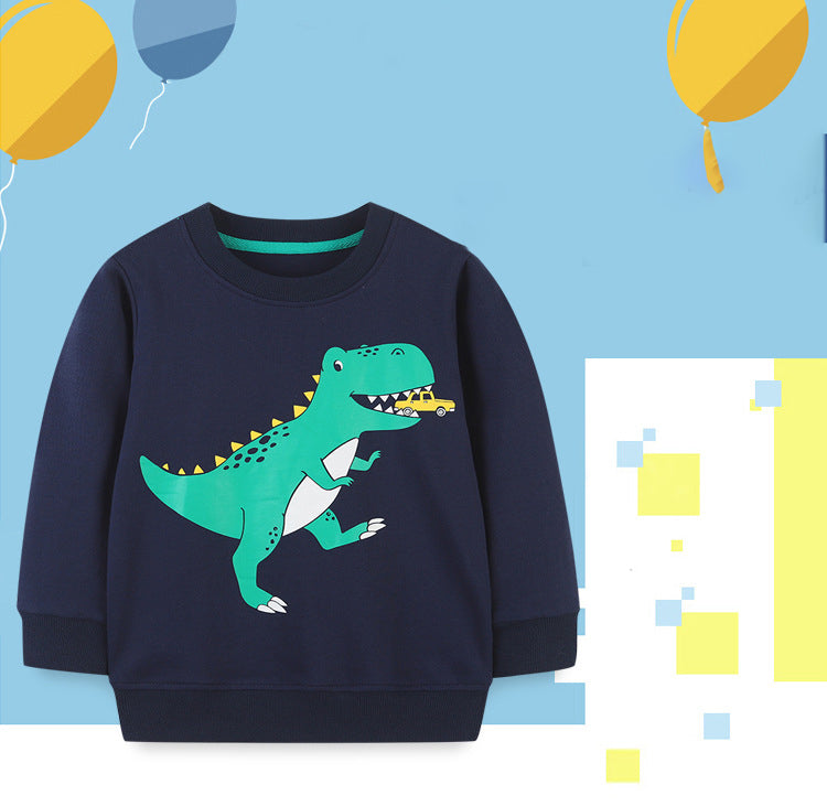 Baby Kid Boys Dinosaur Print Hoodies Swearshirts Wholesale 220902510