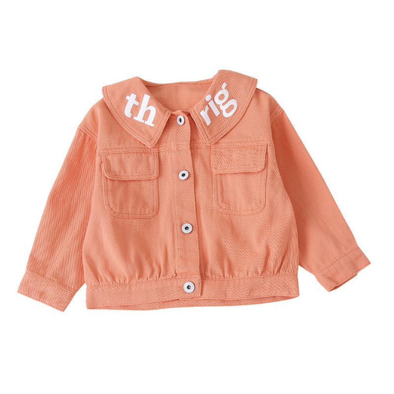 Baby Kid Girls Letters Jackets Outwears Wholesale 220902518