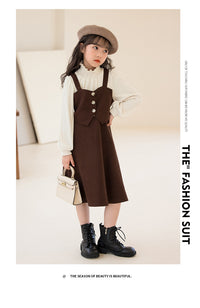 Load image into Gallery viewer, Kid Girls Color-blocking Dresses Wholesale 220902552
