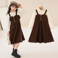 Load image into Gallery viewer, Kid Girls Color-blocking Dresses Wholesale 220902552
