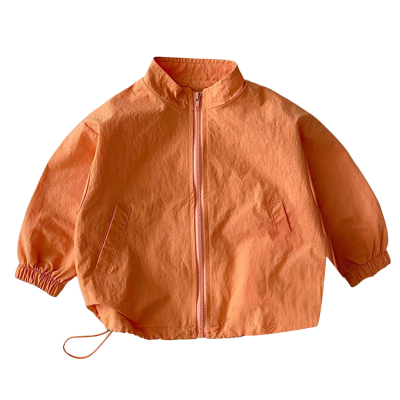 Baby Kid Unisex Solid Color Jackets Outwears Wholesale 22090258