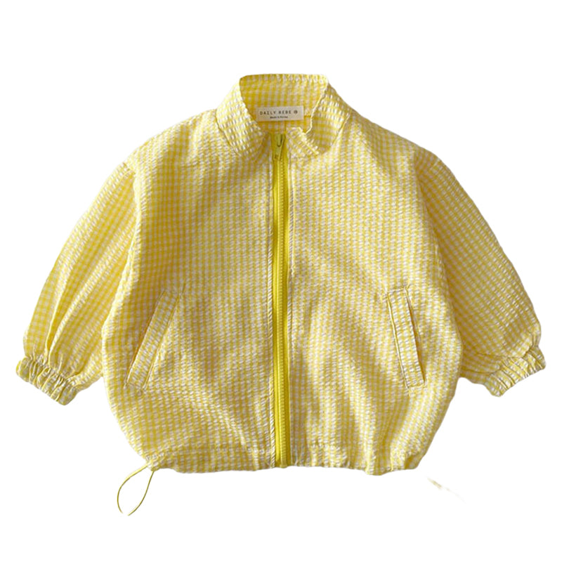 Baby Kid Unisex Checked Jackets Outwears Wholesale 22090260