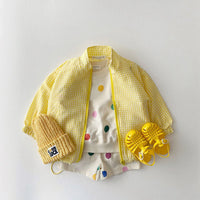 Load image into Gallery viewer, Baby Kid Unisex Checked Jackets Outwears Wholesale 22090260
