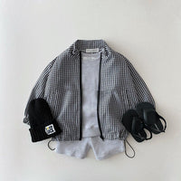 Load image into Gallery viewer, Baby Kid Unisex Checked Jackets Outwears Wholesale 22090260
