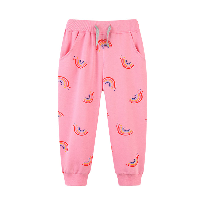 Baby Kid Girls Rainbow Print Pants Wholesale 22090268
