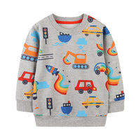 Load image into Gallery viewer, Baby Kid Boys Car Cartoon Print Hoodies Swearshirts Wholesale 22090269
