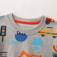 Load image into Gallery viewer, Baby Kid Boys Car Cartoon Print Hoodies Swearshirts Wholesale 22090269
