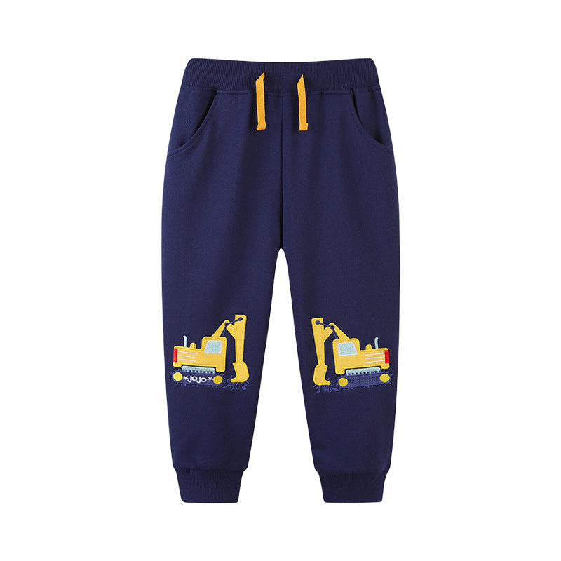 Baby Kid Boys Car Embroidered Pants Wholesale 22090272