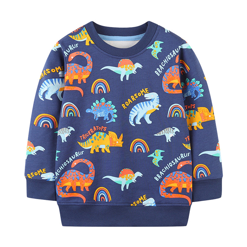Baby Kid Boys Dinosaur Print Hoodies Swearshirts Wholesale 22090278