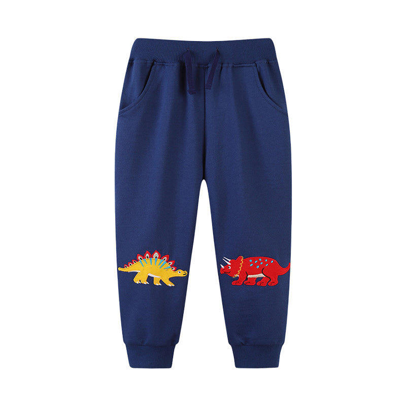 Baby Kid Boys Dinosaur Embroidered Pants Wholesale 22090280