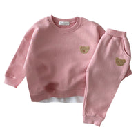 Load image into Gallery viewer, 2 Pieces Set Baby Kid Unisex Animals Embroidered Hoodies Swearshirts And Pants Wholesale 22090295
