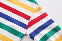 Load image into Gallery viewer, 2 Pieces Set Baby Kid Boys Striped Tops And Cartoon Jumpsuits Wholesale 220906108
