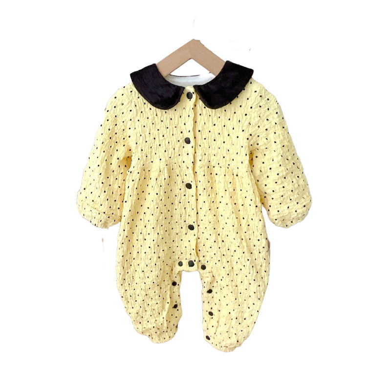 Baby Girls Polka dots Jumpsuits Wholesale 220906150