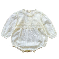 Load image into Gallery viewer, Baby Girls Solid Color Lace Rompers Wholesale 220906160
