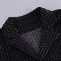 Load image into Gallery viewer, 4 Pieces Set Baby Kid Boys Dressy Solid Color Striped Bow Shirts Vests Waistcoats Blazers And Trousers Suits Wholesale 220906197
