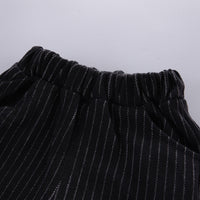 Load image into Gallery viewer, 4 Pieces Set Baby Kid Boys Dressy Solid Color Striped Bow Shirts Vests Waistcoats Blazers And Trousers Suits Wholesale 220906197
