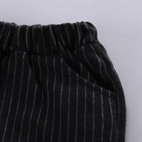 Load image into Gallery viewer, 4 Pieces Set Baby Kid Boys Dressy Solid Color Striped Bow Shirts Vests Waistcoats Blazers And Trousers Suits Wholesale 220906197
