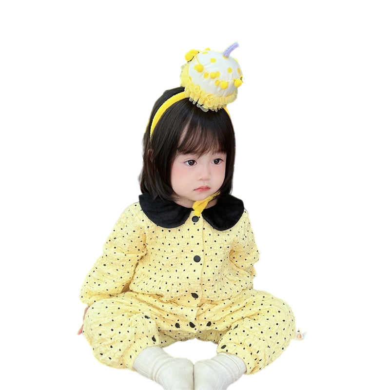 Baby Girls Polka dots Jumpsuits Wholesale 220906253