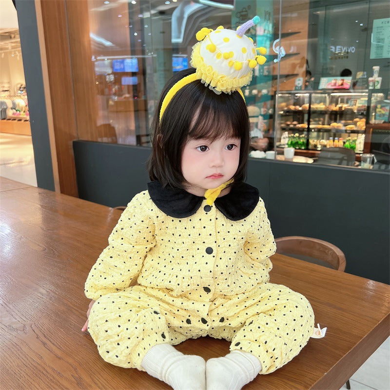 Baby Girls Polka dots Jumpsuits Wholesale 220906253