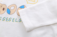 Load image into Gallery viewer, 3 Pieces Set Baby Kid Unisex Letters Print Tops Polka dots Cartoon Jackets Outwears And Solid Color Pants Wholesale 220906321
