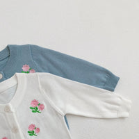 Load image into Gallery viewer, Baby Kid Unisex Flower Embroidered Cardigan Wholesale 220906347
